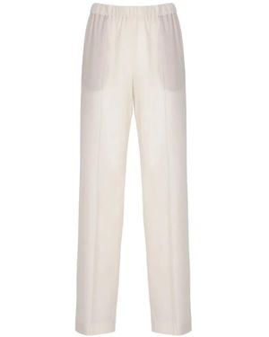 Fabiana Filippi Gubbio Elasticated-Waist Trousers - White