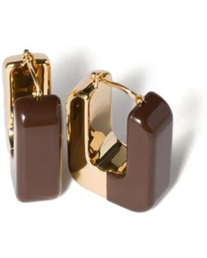 Miu Miu Colorblock Earrings - Metallic