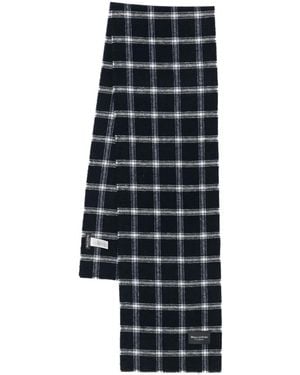 Marc O' Polo Checked-Pattern Scarf - Blue