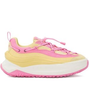 Moon Boot Lace-Up Chunky Trainers - Pink