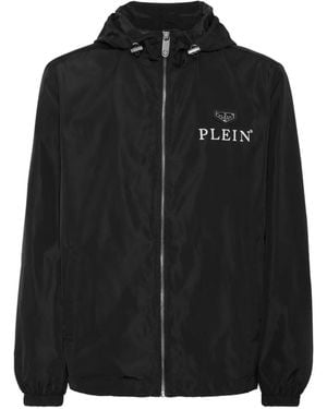 Philipp Plein Nylon Windbreaker - Black