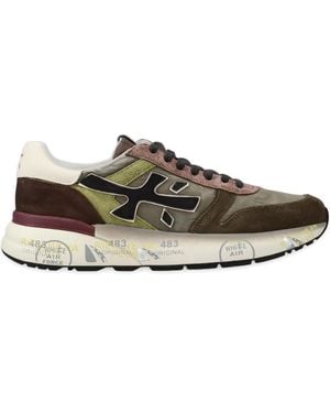 Premiata Mick スエードレザーパネル スニーカー - ブラウン