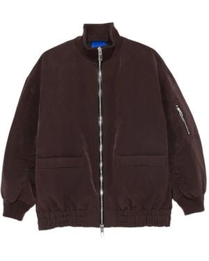 DUNO Zip-Up Bomber Jacket - Brown