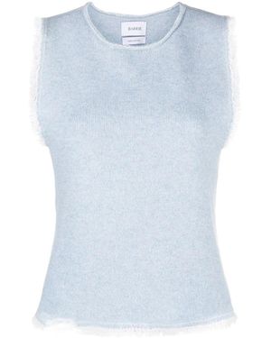 Barrie Fringe-Trim Top - Blue