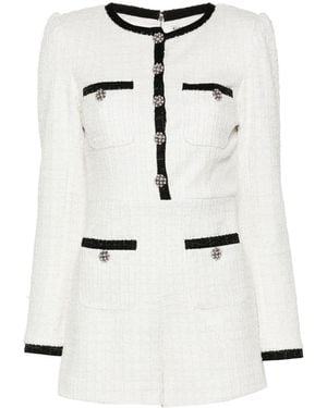 Alice + Olivia Tuta Corta Shiloh - Bianco