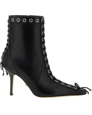 Mach & Mach Bottines Lacées À Détails De Clous 95 Mm - Noir
