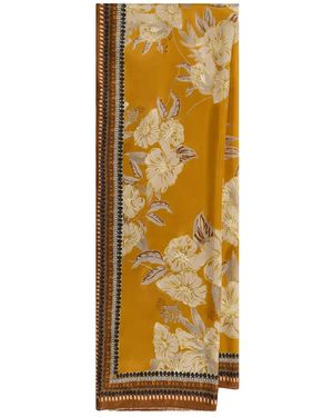 Maliparmi Foulard À Fleurs Imprimées - Metallic