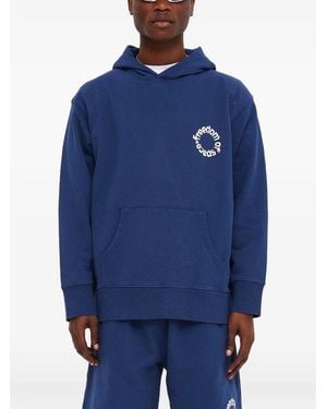 FREEDOM OF SPACE Logo Hoodie - Blue