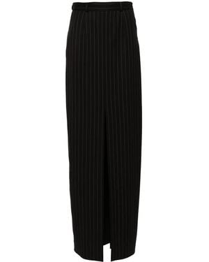 Styland Pintstriped Maxi Skirt - Black