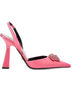 Versace La Medusa Slingback Heeled Court Shoes - Pink