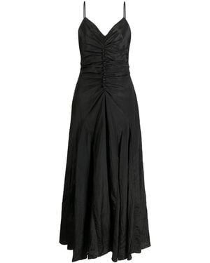 Rejina Pyo Gathered-Detail Sleeveless Dress - Black