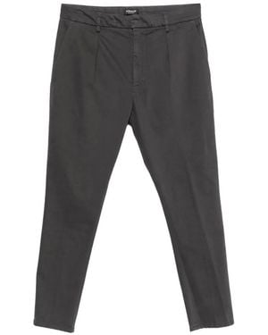 Dondup Pleated Tapered Pants - Gray