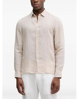 Michael Kors Camisa De Lino - Blanco