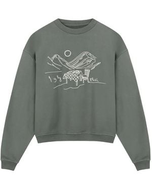 ROUGH T-Shirt À Imprimé Paysage - Gris