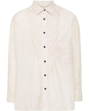 Ziggy Chen Patch-Pocket Shirt - Natural