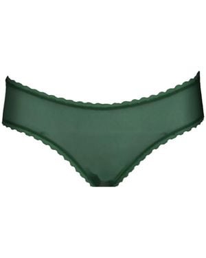 Laura Urbinati Scalloped-Trim Briefs - Green