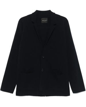 Roberto Collina Roberto Collina Merino Wool Knit Blazer - Black