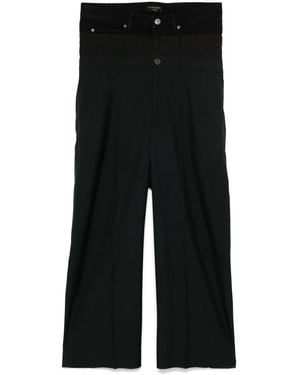 Balenciaga Layered Tailored Pants - Black