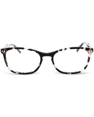 Levi's Tortoiseshell-Effect Oval-Frame Glasses - Black