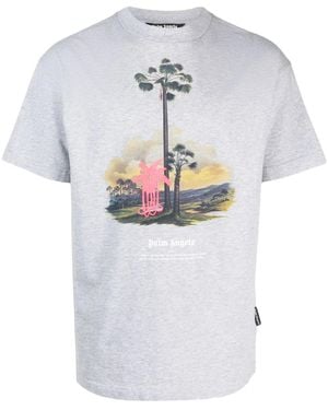 Palm Angels T-shirt con stampa grafica - Bianco