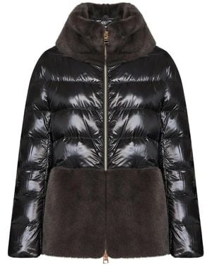 Herno Faux-Fur Coat - Black