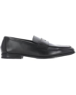 Doucal's Penny Leather Loafers - Grey