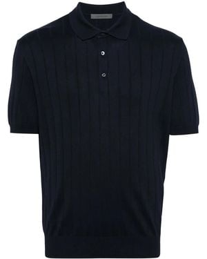 Corneliani Polo A Coste - Blu