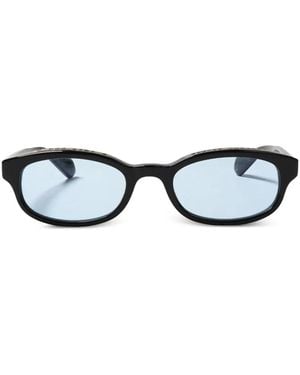 Chrome Hearts Lowrider Oval-Frame Sunglasses - White