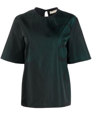 Elie Saab モノグラム Tシャツ - ブラック