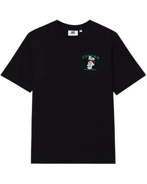 Chocoolate Rabbit-Print T-Shirt - Black