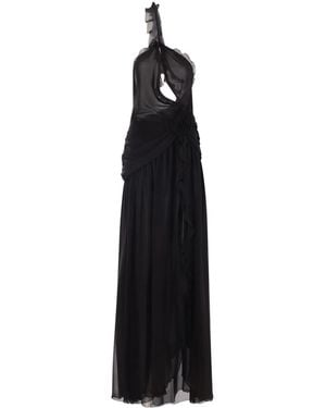 Blumarine Georgette Gown - Black