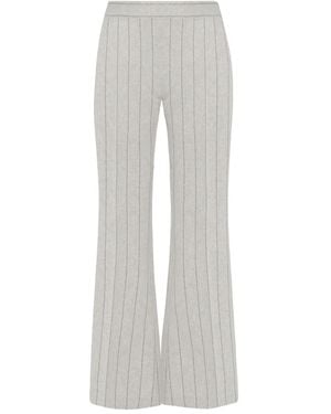 Rosetta Getty Gerippte Strickhose - Grau