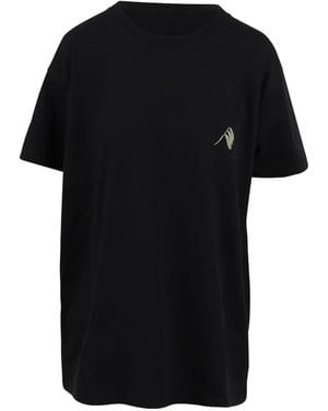 The Attico Logo-Print Cotton T-Shirt - Black
