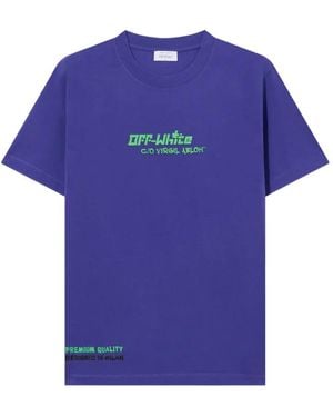 Off-White c/o Virgil Abloh Barber 2 T-Shirt - Blue