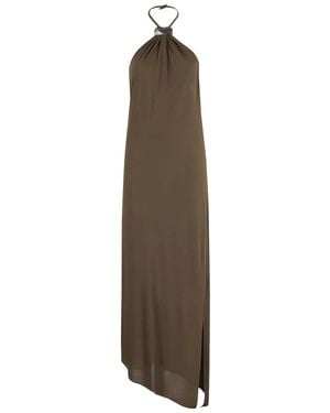 The Attico Military Midi Dress - Natural