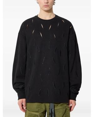 A.A.Spectrum光谱 Sweatshirt Mit Cut-Outs - Schwarz