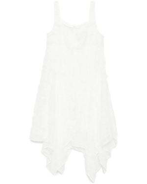 B+ AB Vestido Con Cuello Cuadrado - Blanco