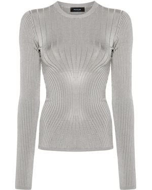 Mugler ニットトップ - グレー