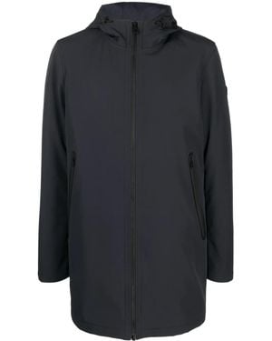 Peuterey Giolita Logo-Patch Hooded Jacket - Blue