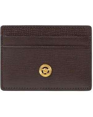 Versace Leather Cardholder - Brown