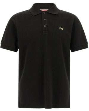 KENZO Jumping Tiger Poloshirt Mit Stickerei - Schwarz