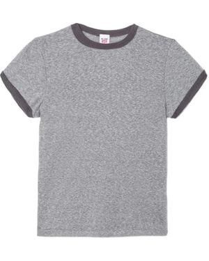 RE/DONE Ringer-Detail Tee - Grey