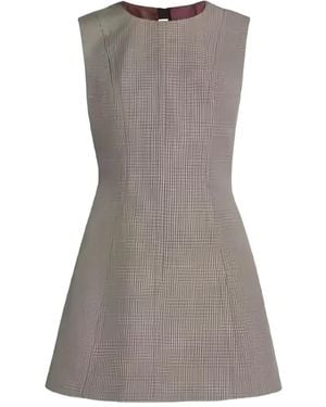 Marni Robe Évasée À Motif Pied-De-Poule - Gris