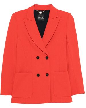Marc Cain Double-Breasted Blazer - Red