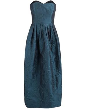 Ulla Johnson Katerina Floral-Jacquard Strapless Dress - Blue