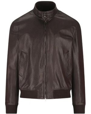 Tagliatore Leather Jacket - Brown