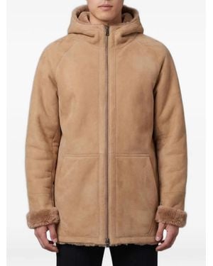 Salvatore Santoro Reversible Hooded Coat - Brown