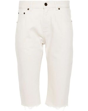 Saint Laurent Denim Shorts - White