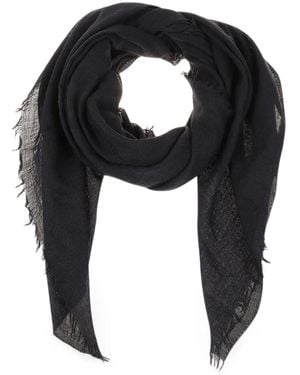 Destin Emily Frayed-Edge Scarf - Black