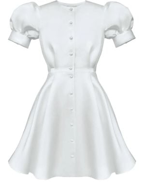 POST MERIDIEM Button-Down Mini Dress - White